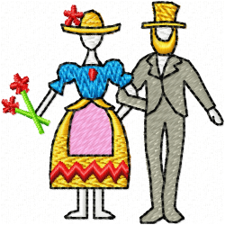 Characters Embroidery Design 3